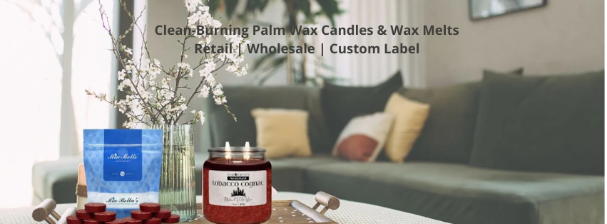 Palm Wax Scented Candles | Retail | Wholesale | Custom Label for Brands and Events