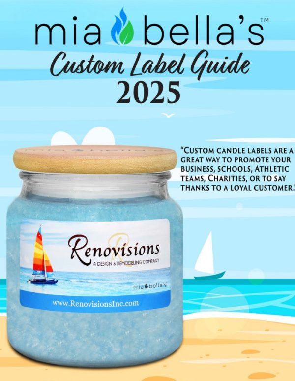 Create your own custom label Palm Wax Candles for your brand.